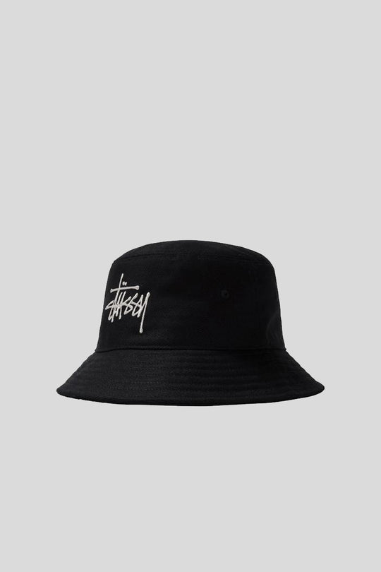 Big Logo Twill Bucket Hat - Black