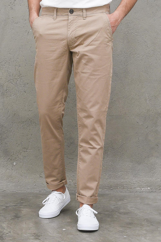Pant Chino Slim Printed - Beige