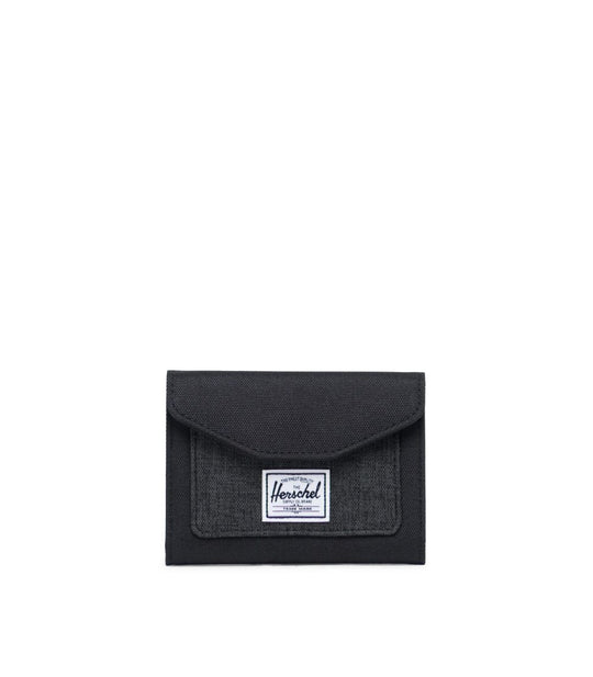 Orion Wallet - Black/Black Crosshatch