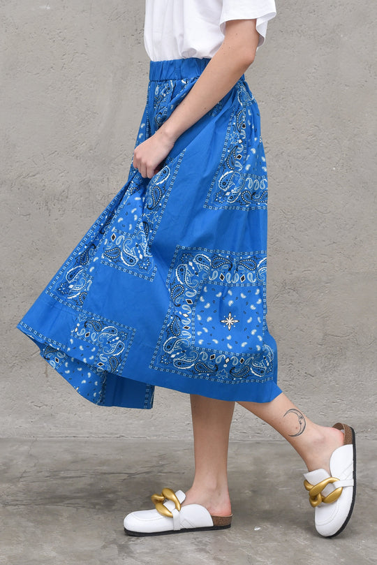 Gonna Fantasia Azzurro