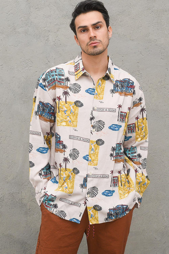 All Over Printed Twill Shirt