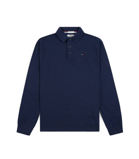 Tjm Essential Longsleeve Polo - Black Iris