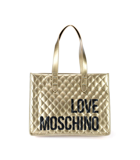 Borsa Quilted Nappa Pu - Platino