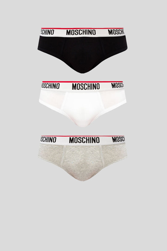 Brief Tri-Pack - Black/White/Grey Melange