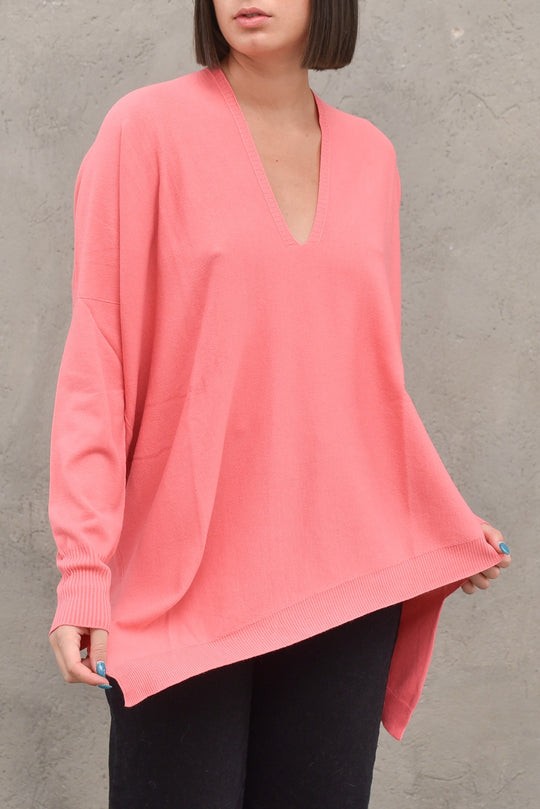 Scollo V Punte Asimmetrico - Corallo