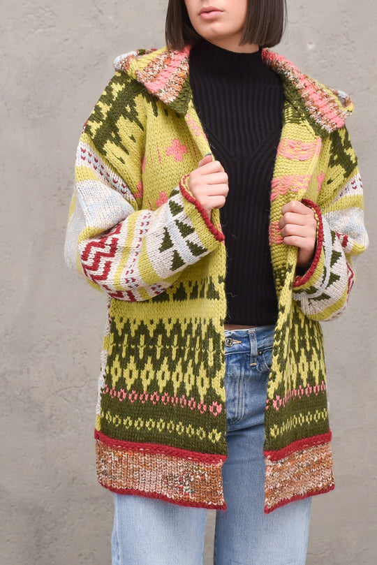 Giacca Cappuccio Jacquard - Variante Acido