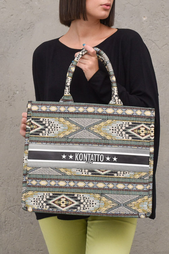 Shopper Fantasia Ricamo Donna - Etnica