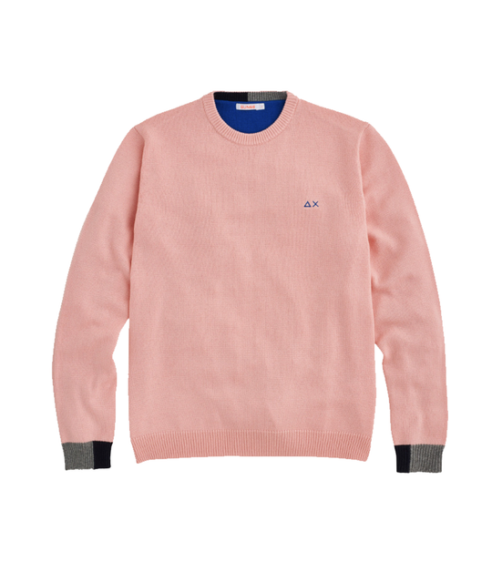 Round Solid Color Rib - Rosa