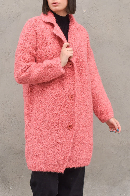 Cappottino Revers Bottoni - Corallo