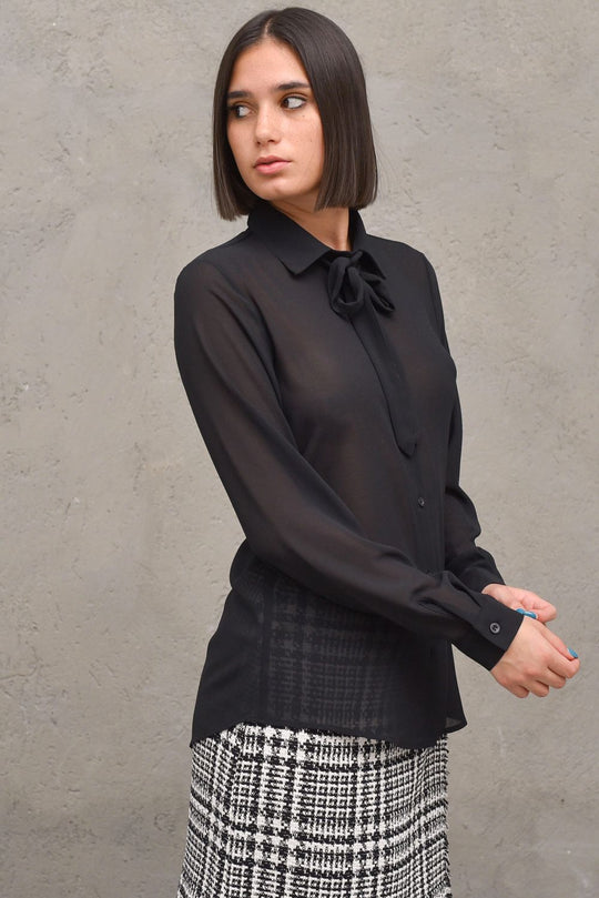 Camicia Fiocco Donna - Black