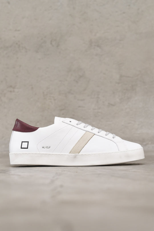 Hill Low Calf White - Bordeaux