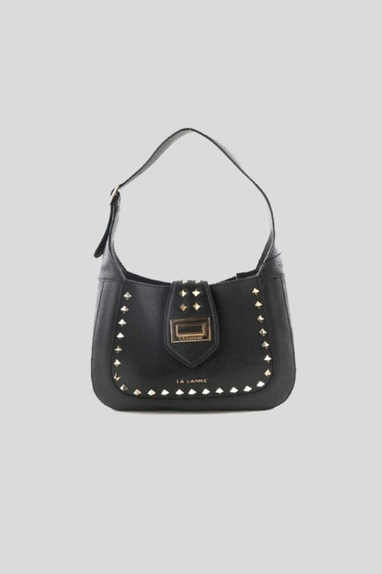 Studs Charlotte Med. Handle Bag -Black