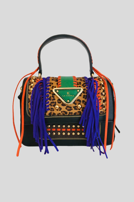 Jungle Handle Bag-Multi Brown