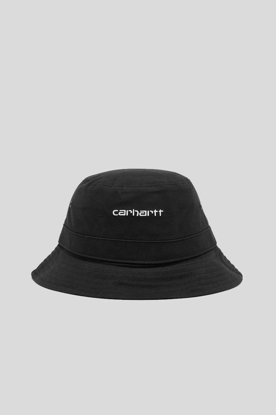 Script Bucket Hat-Black/White