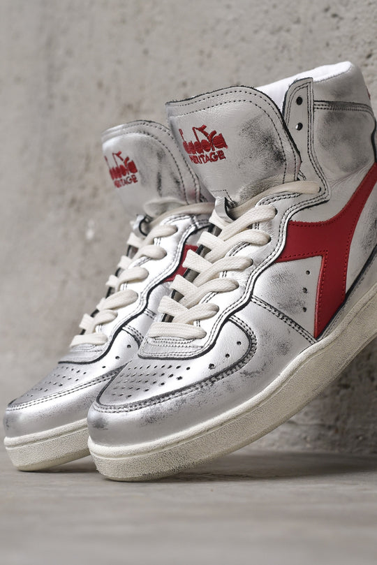 Mi Basket Silver Used W - Silver/Red