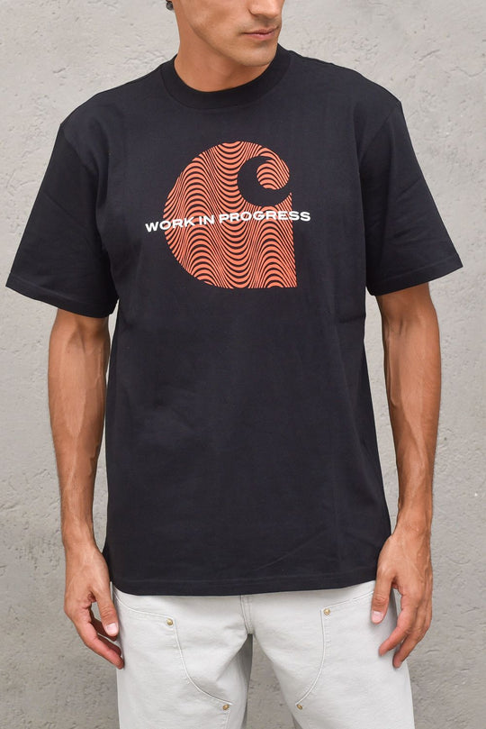 S/S Wave C T-shirt - Black