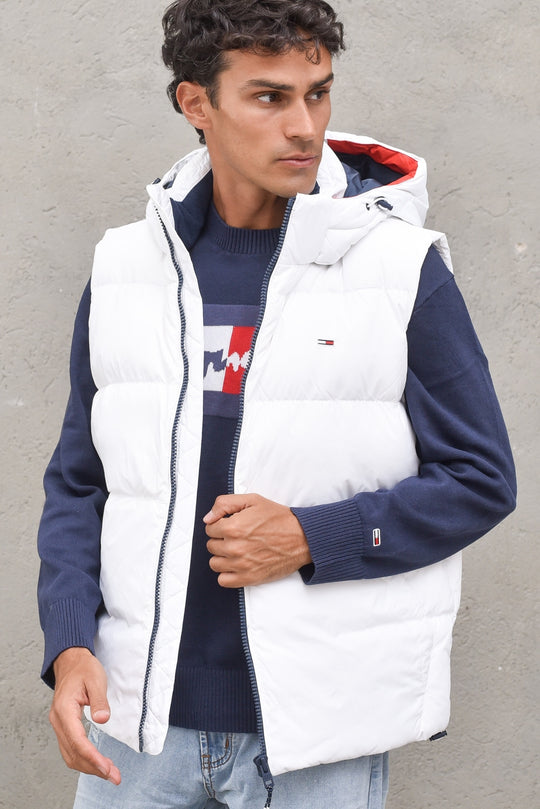 Tjm Essential Down Vest - White