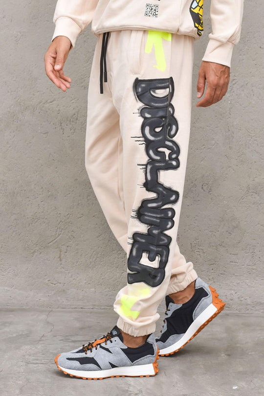 Pantalone Uomo in Felpa-Off White/Nera