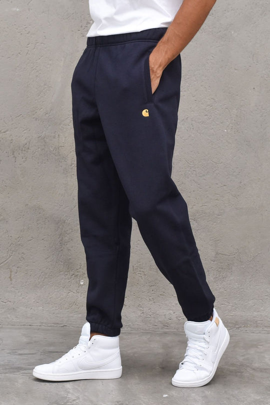 Chase Sweat Pant - Dark Navy Gold