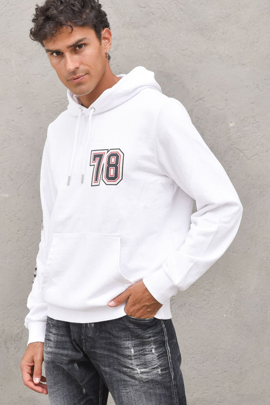 Felpa S-Girk-Hood-K12-Bianco
