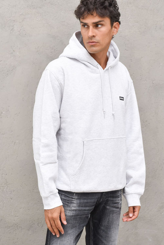 Felpa Mini Box Logo Hood-Grigio