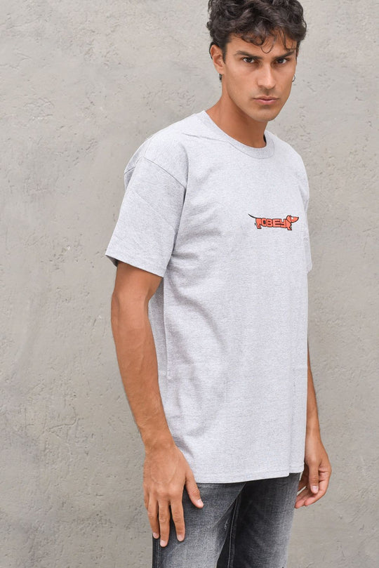 T-shirt Hot Dog Classic Tee-Heather Grey