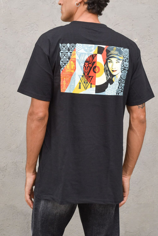 T-shirt Obey Raise The Level Classic Tee-Black