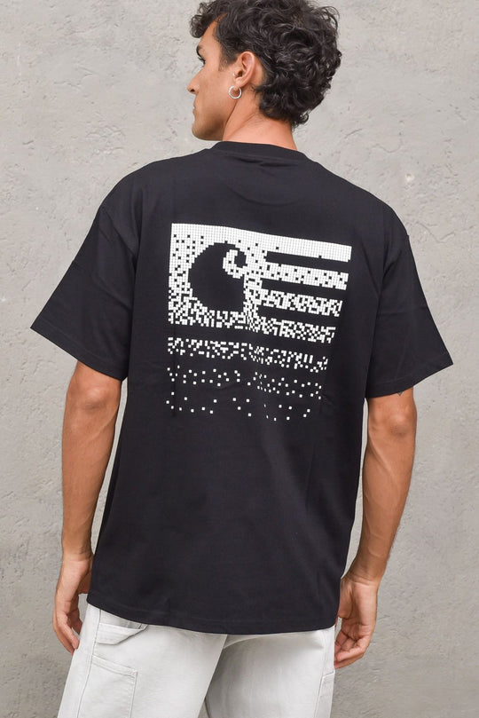 S/S Fade State T-shirt - Black/White