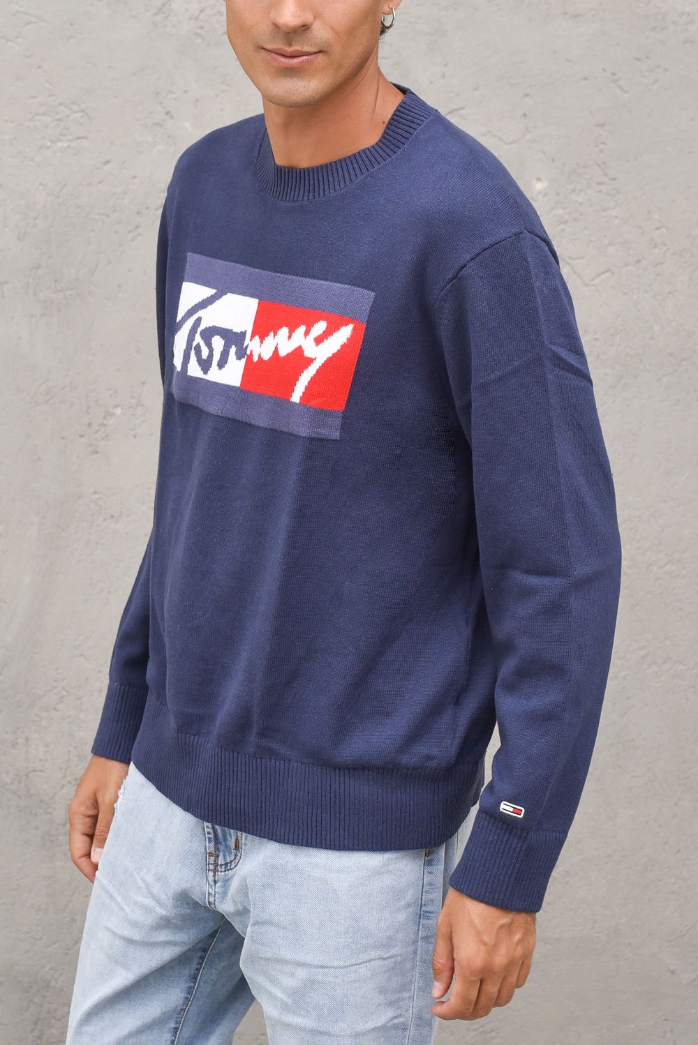 Tommy Hilfiger Tjm Branded Sweater-twilight Navy Uomo »