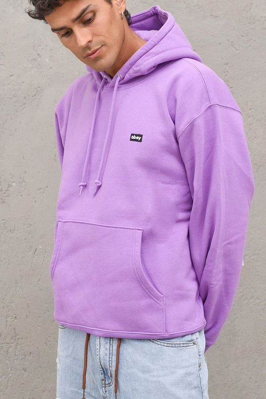 Felpa Mini Box Logo Hood Speciality Fleece-Orchid