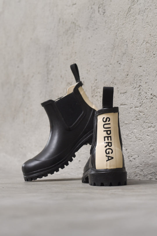 Rubbert Boots Lettering - Black