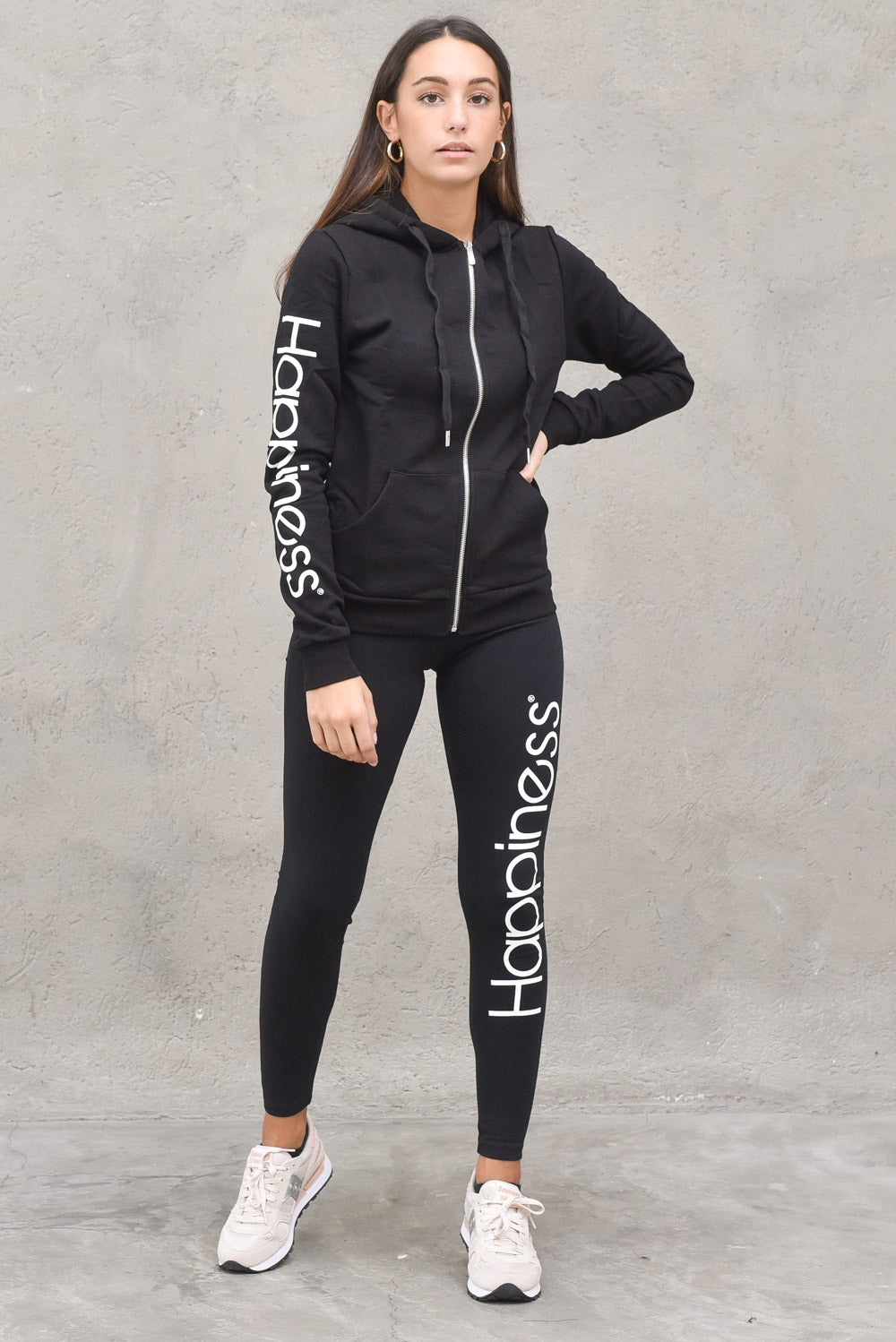 Happiness Felpa Zip Essential-black Nero Donna » Chemise Imola