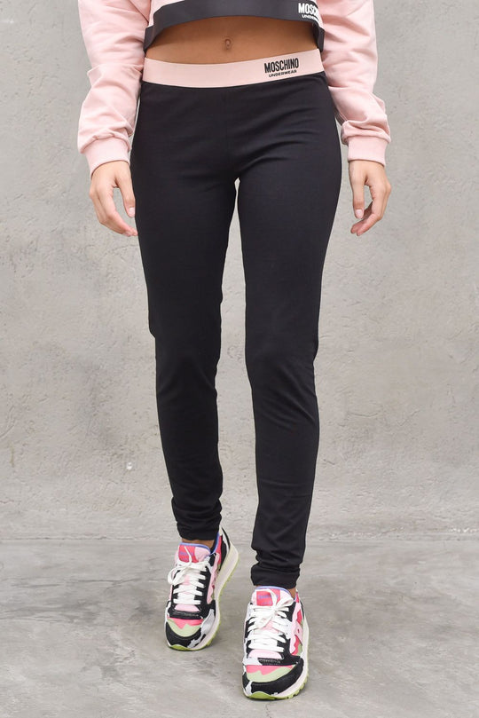 Leggings - Black Baby Pink