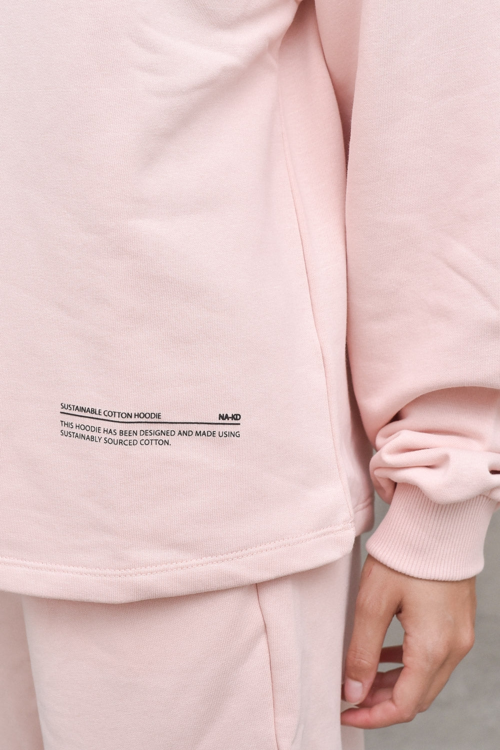 Na-kd Good Will Printed Sweatshirt Dusty Pink Rosa Donna