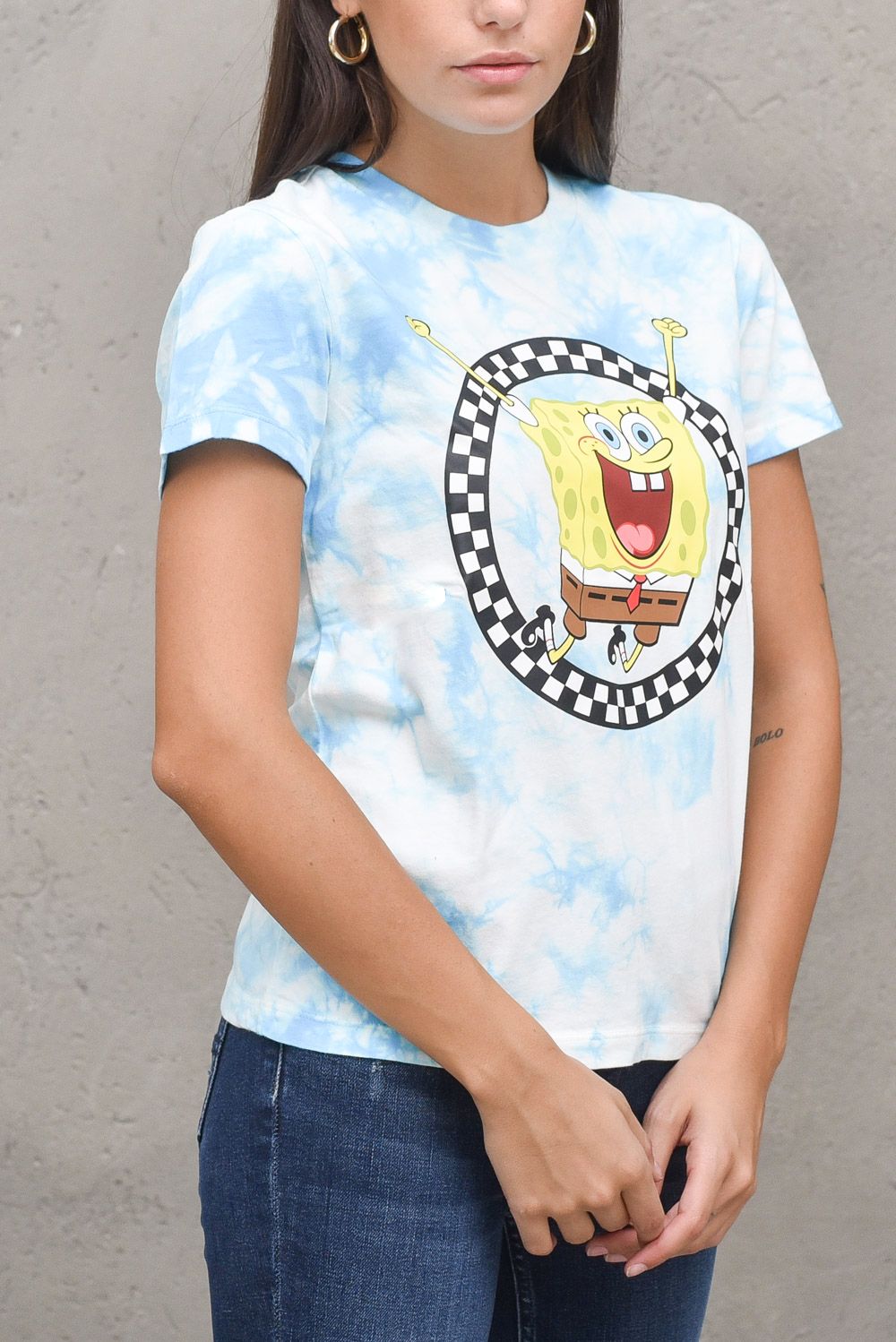 Wm  x spongebob jump out crew tee — 4