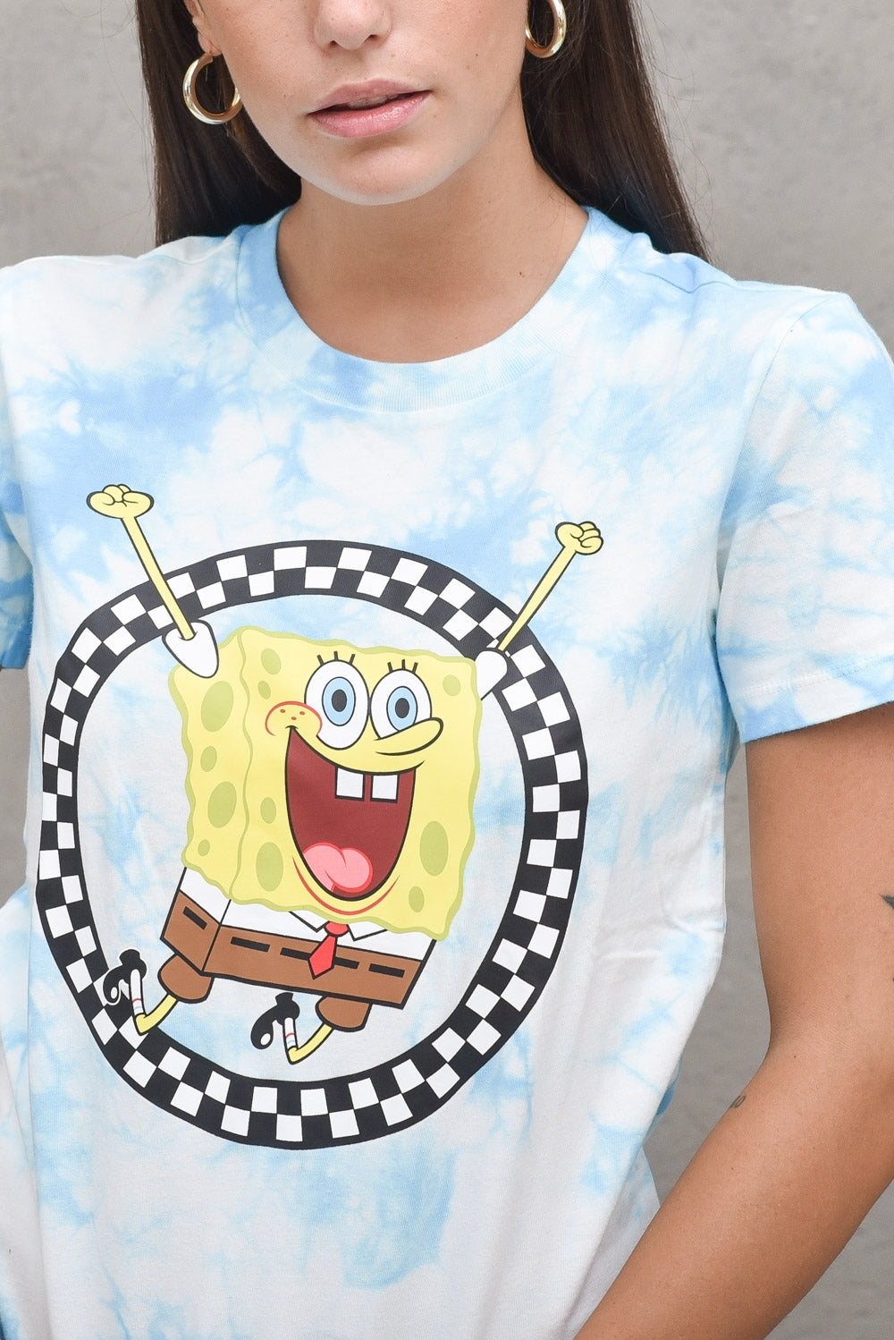 Wm  x spongebob jump out crew tee — 2