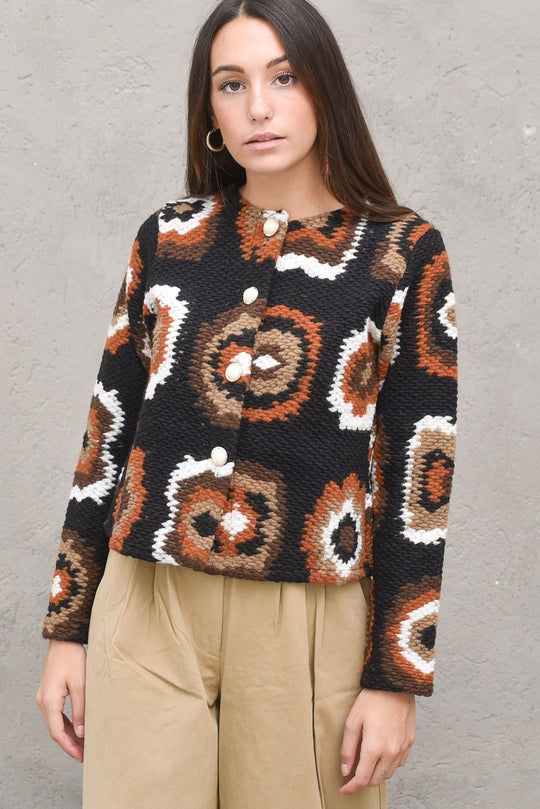 Giacchina Crochet - Beige