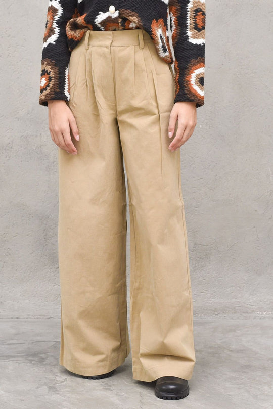 Palazzo Pants - Khaki
