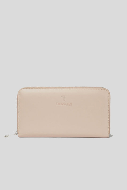 Claire Zip Around Lg Mini Grana - Nude