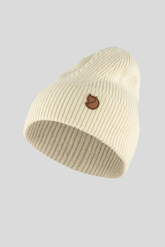 Directional Rib Beanie - Chalk White