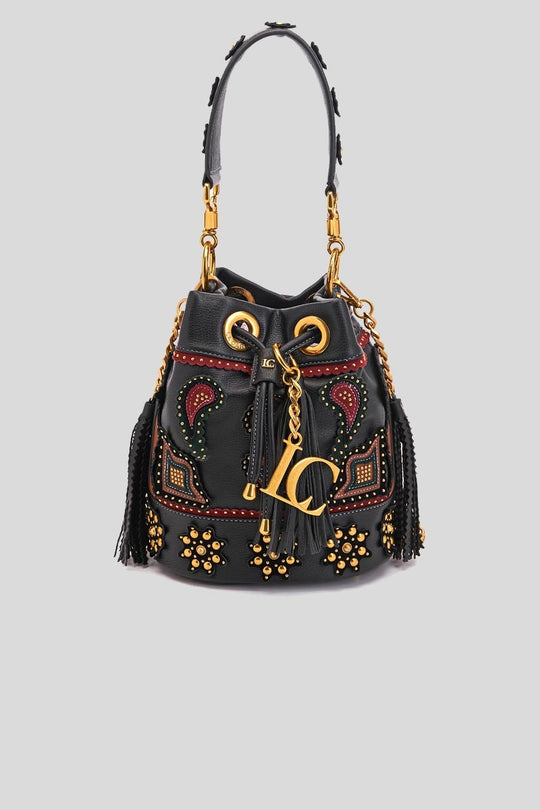 Arabesque Bucket Synt. Tumbled - Multi Black