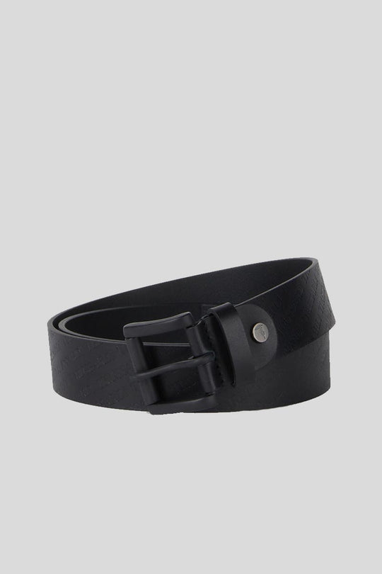 Cintura Belt Full Logato Cuoio - Black