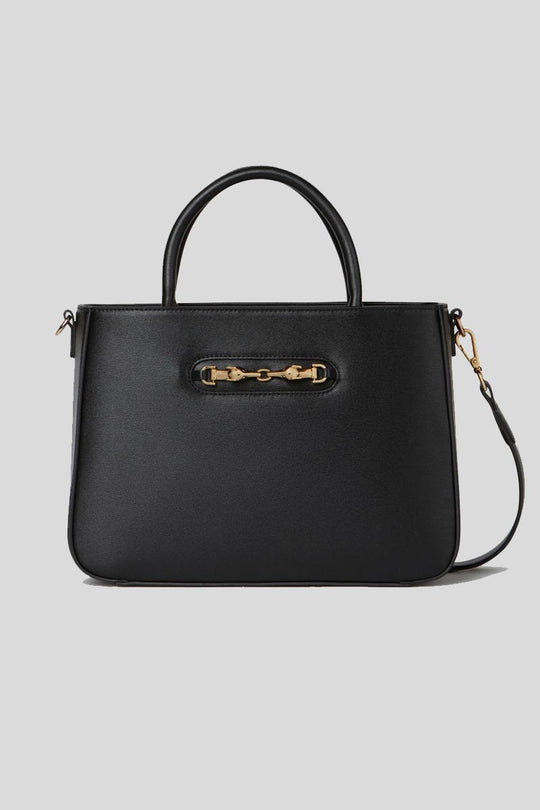 Eden Tote MD Palmellato Ecoleather - Black