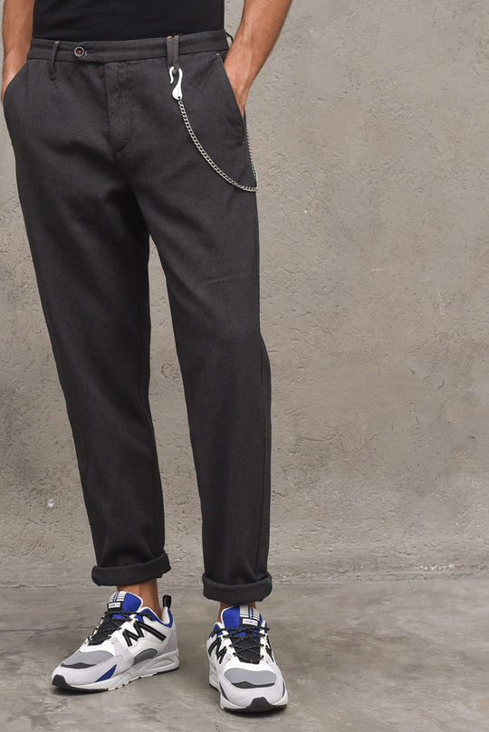 Pantalone Chinos Regular - Asfalto