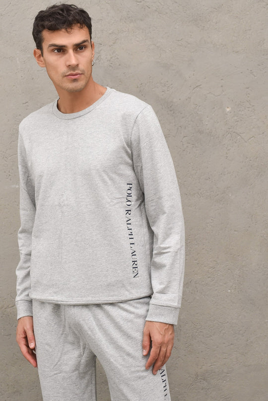 Felpa Crew Sleep - Grey Htr