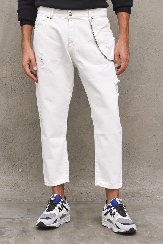 Pantalone Bull Carrot - Bianco