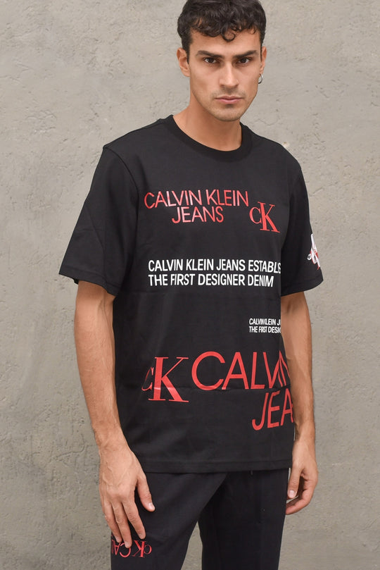 T-shirt Multi Urban Logo - Black