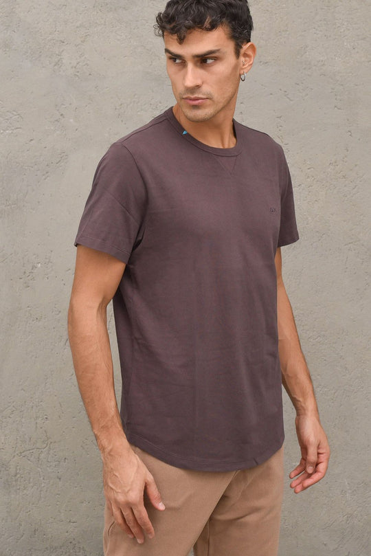 T-shirt Round Nicky - Marrone