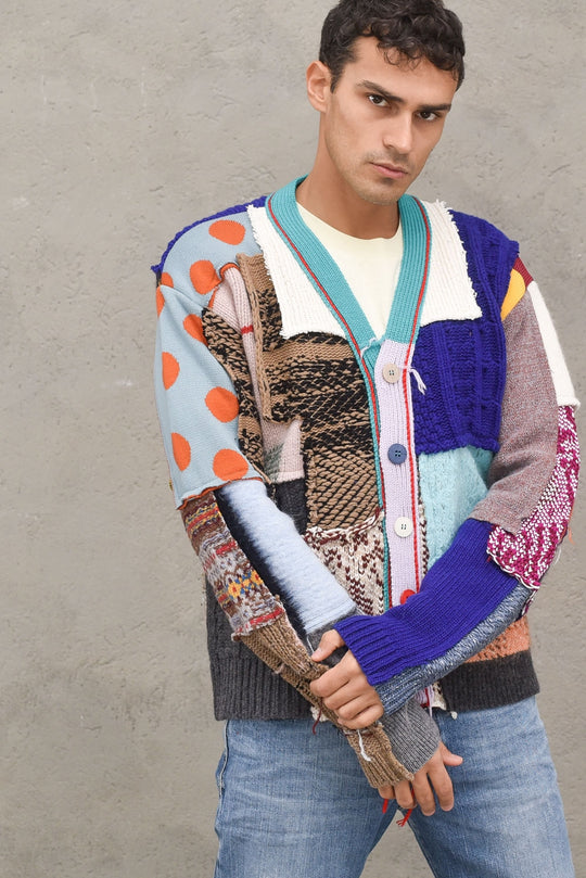 Gwendal Cardigan Patchwork - Multicolor