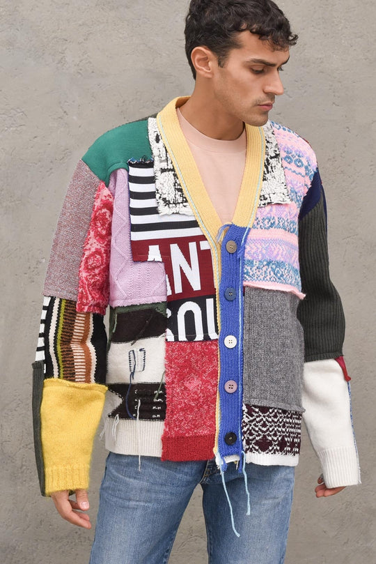 Gwendal Patchwork Cardigan - Multicolor